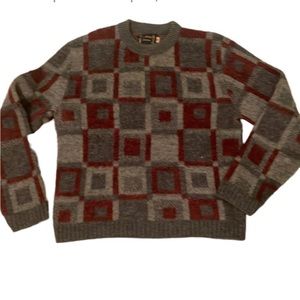 Vintage Geo Mod Wool Sweater